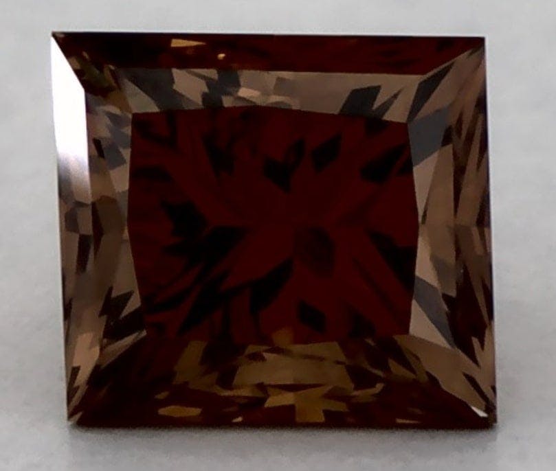 0.46 Carat dark brown princess diamond james allen