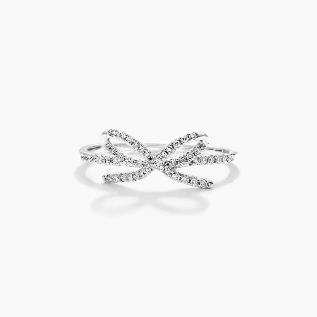 diamond bow ring james allen